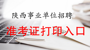 2020陜西事業(yè)單位聯(lián)考準(zhǔn)考證打印入口(圖1)